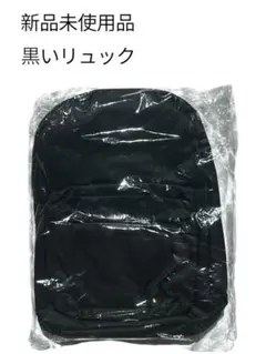新品未使用未開封品　黒　リュック　ブラック