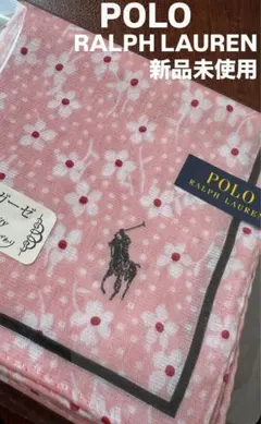 【正月セール】新品 POLO RALPH LAUREN 花柄ハンカチ