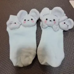 イッカネズミぬいぐるみソックス　ポケモンセンター限定ソックス