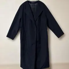 美品⭐︎パーフェクトスーツファクトリー　ネイビー ロングコート　アウターS