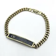 DIOR ディオール ヴィンテージ 喜平 ブレスレット CDロゴ 約19cm