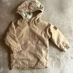 POPUPSHOP キッズ アウター ジャケット 中ボア フード ベージュ
