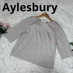 【美品】Aylesbury アリスバーリー ボートネックカットソー L ベージュ
