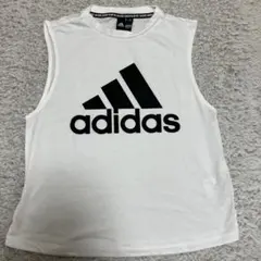 adidas ノースリーブ タンクトップ ホワイト Lサイズ　レディースのサムネイル
