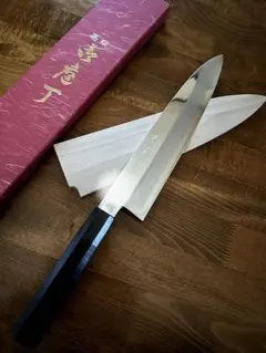 堺實光 切付け牛刀24cm 黒染め 銀座 - メルカリ