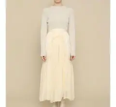 美品✨️ファーファー fur fur ロング ワンピース ニット チュール