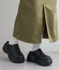 CIAOPANIC TYPY チャオパニックティピー厚底ソールサボ 黒 ブラックのサムネイル