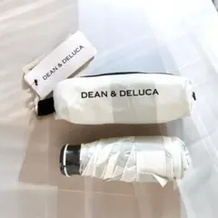 新品タグ付　DEEN&DELUCA 折り畳み傘 晴雨兼用　コンパクト　ストライプ