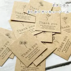 ボタニカル ましかくサンキューシール ⚘*.