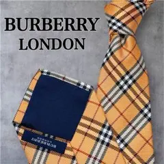 美品✨バーバリーロンドン ネクタイ ノバチェック シルク イングランド製