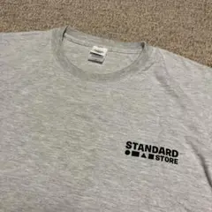 美中古 スタンダードストア オリジナルロゴTシャツ M グレー アンディデイビス