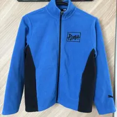 PUMA フリースジャケット 青/黒