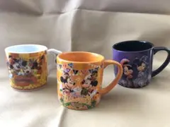 ディズニースーベニアカップ　ハロウィン　マグカップ3点セット