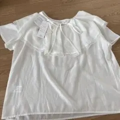 新品 辻希美コラボ半袖ブラウス ホワイト M