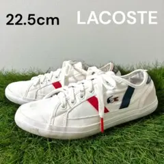 LACOSTE ラコステ サイドライン 22.5 キャンバス 靴 ロゴ刺繍 定番のサムネイル
