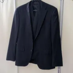 ONLY ビジネスジャケット ネイビー 2ボタン ベスト付き 夏用の背抜き仕様