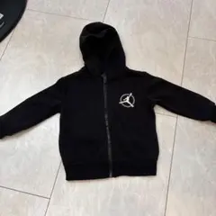 Jordan キッズ パーカー ジップアップ ブラック