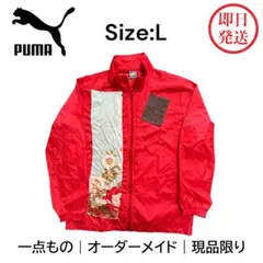 L プーマ PUMA ナイロンジャケット Lサイズ レッド