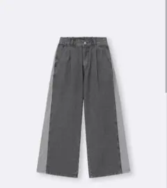 GU　TEEN　ブラックデニムパンツ
