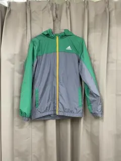 adidas ウィンドブレーカー グリーン/グレー160