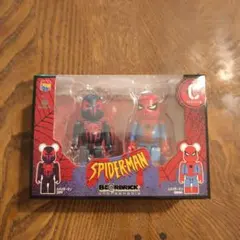 ベアブリック スパイダーマン C賞 ハッピーくじ マーベル アイアンマン 2体