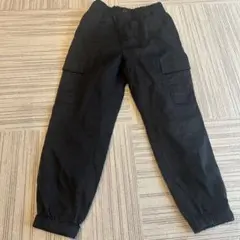 UNIQLOユニクロ　黒ジョガーパンツ　ワークパンツ　140