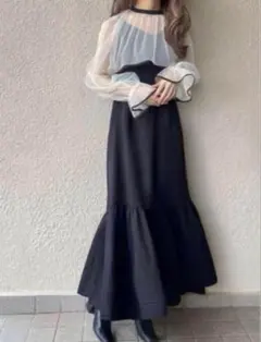 前後2WayチュールボレロXフレアキャミワンピースセットアップ Fサイズ