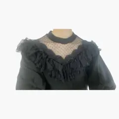 ワンスポ　レース フリル 半袖 Tシャツ カットソー ロンT ゴシック　ロックのサムネイル