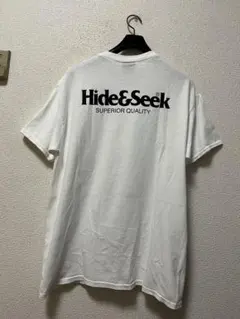 ハイドアンドシーク　ロゴプリント　半袖Tシャツ　/L　白　Hide&Seekのサムネイル