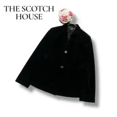 スコッチハウス　レディース　コーデュロイ　テーラードジャケット　M ブラック