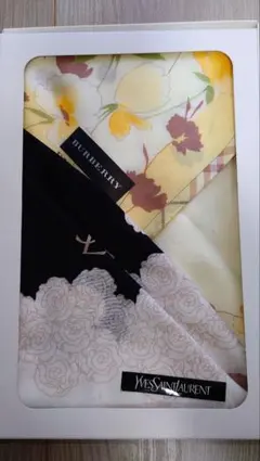 ［値下］ハンカチセット　レディース（イブサンローラン、バーバリー）