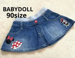 BABYDOLL デニムスカート ミニーちゃん 90size 春　夏