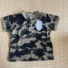 BAPE KIDS カモフラ柄 ポロシャツ90cm正規品のサムネイル