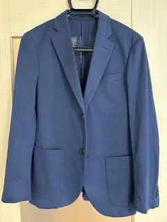【美品】ユニクロ/M/ネイビー ビジネスジャケット 2つボタン