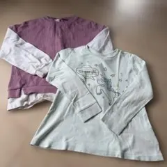 키즈 긴소매 컷소우 2장 세트 120cm