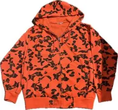 A BATHING APE ジップパーカー サルカモアシンメトリースリーブ M 