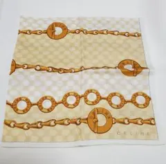 CELINE セリーヌ チェーンパターン ハンカチ 新品未使用品