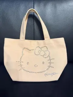 gingam サンリオ　スワロフスキー　ハローキティ トートバッグ ピンク