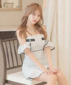 Tika キャバドレス 白 M