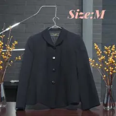 レリアン　ブラック テーラードジャケット Mサイズ