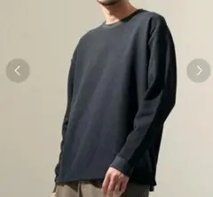 ジップファイブ＊メンズ＊ドライワッフル＊長袖＊サーマルロンT＊ブラック＊Sサイズ