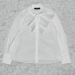 未使用級✨ エムズグレイシー ボウタイブラウス パール リボン シャツ 