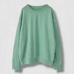 UNIQLO スウェット 長袖トレーナー 緑 グリーン　無地 M メンズ