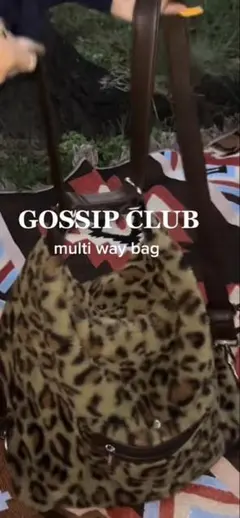 ヒョウ柄 gossip Club 2WAYマルチバック - メルカリ