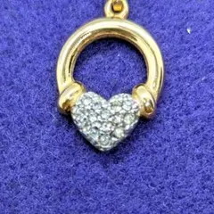 MARIO VALENTINO ハート型クリスタルペンダントネックレスのサムネイル