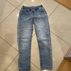 UNIQLO キッズ ロングパンツ 130ライトブルー