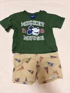 Disney ミッキーマウス Tシャツとパンツ セット 90 綿100%