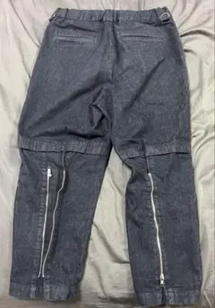 EN ROUTEアンルートコットン デニムライク ボンデージ イージーパンツ　L