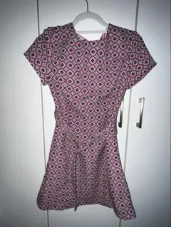 Sister jane シスタージェーン ジャガード花柄シャツ ボウタイ リボン 