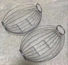 フルーツバスケット　ワイヤーバスケット　ステンレス製　2個セット